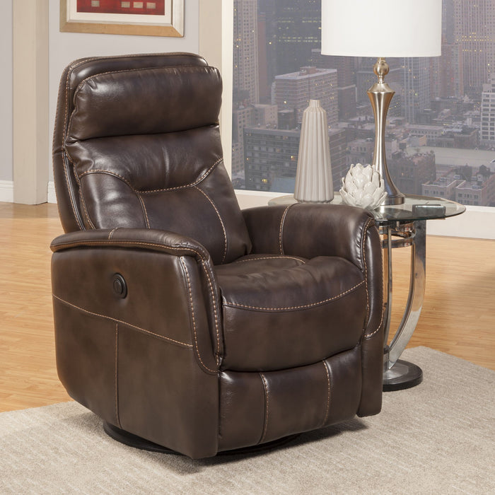 Parker Living Gemini - Truffle Power Swivel Glider Recliner