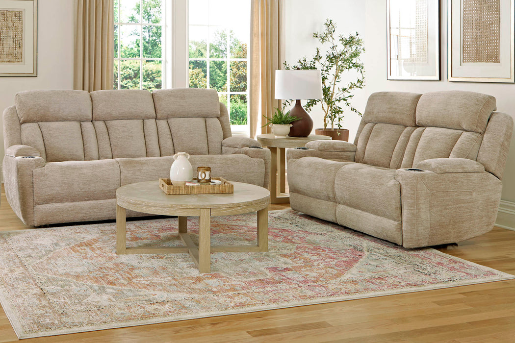 Parker Living Dalton - Lucky Fawn Power Reclining Sofa and Loveseat