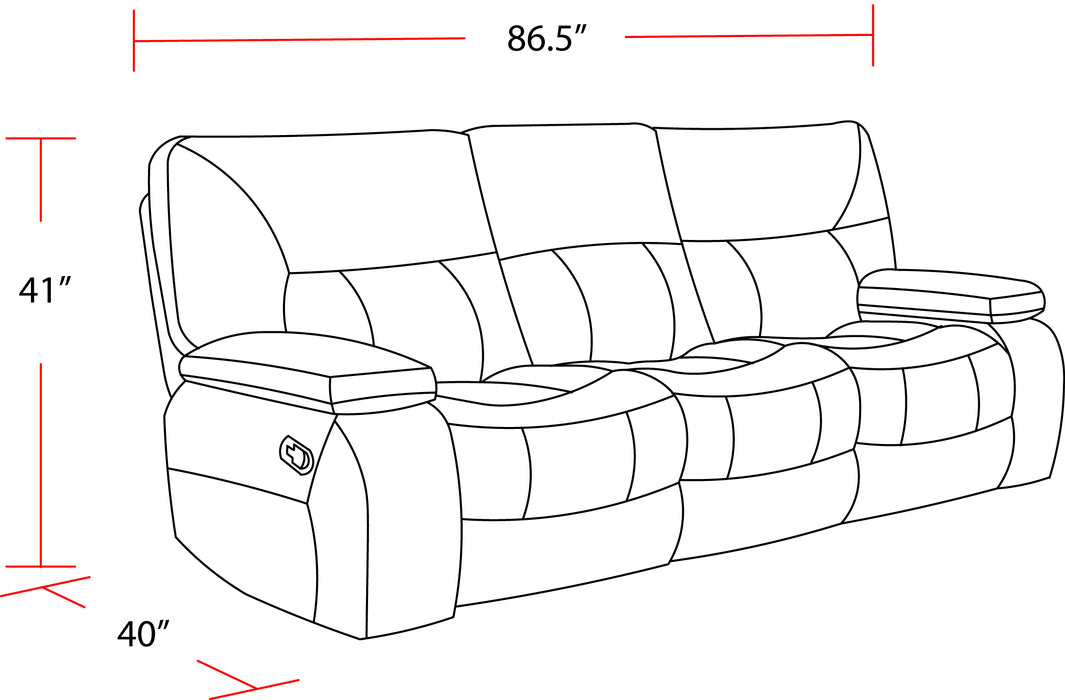 Parker Living Chapman - Kona Manual Reclining Sofa and Loveseat - MCHA-32-KON