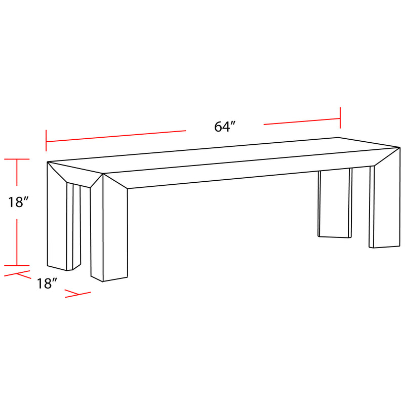 Parker House Crossings - Downtown Dining Bench
