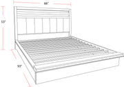 Parker House Pure Modern Bedroom Queen Platform Bed