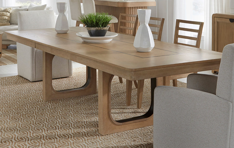 Parker House Escape - Dining 84" Rectangular Table with 8 ladderback chairs
