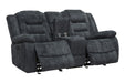 Parker Living Bolton - Misty Storm Glider Reclining Console Loveseat