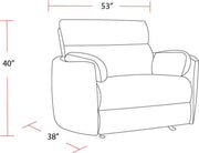 Parker Living Radius Xl - Mega Grey Extra Wide Power Glider Recliner
