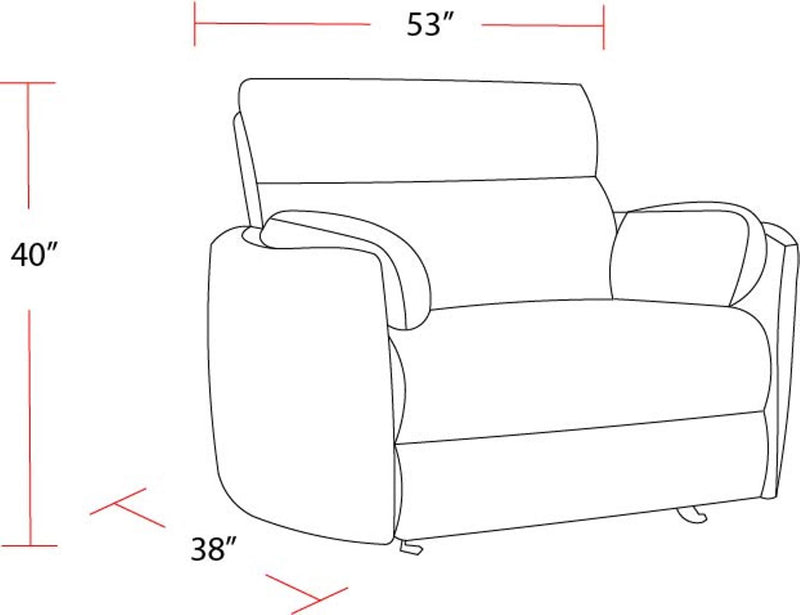 Parker Living Radius Xl - Mineral Extra Wide Power Glider Recliner