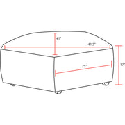 Parker Living Playful - Canes Cobblestone Ottoman with Casters