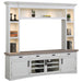Parker House Americana Modern - Cotton 92 In. TV Console with Hutch and LED Lights