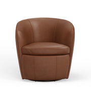 Parker Living Barolo - Vintage Whiskey 100% Italian Leather Swivel Club Chair