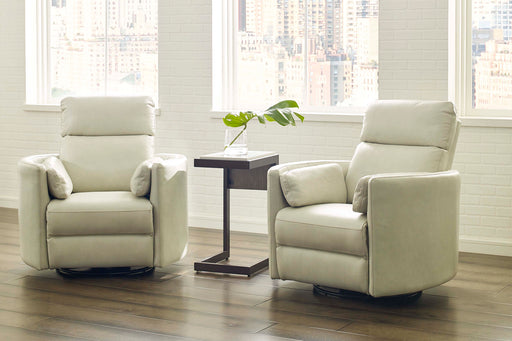 Parker Living Radius - Florence Ivory - Powered By Freemotion Cordless Power Swivel Glider Recliner Two Pack