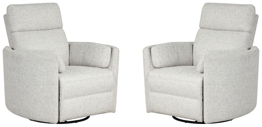 Parker Living Radius - Natural Beauty Quartz Power Swivel Glider Recliner Two Pack