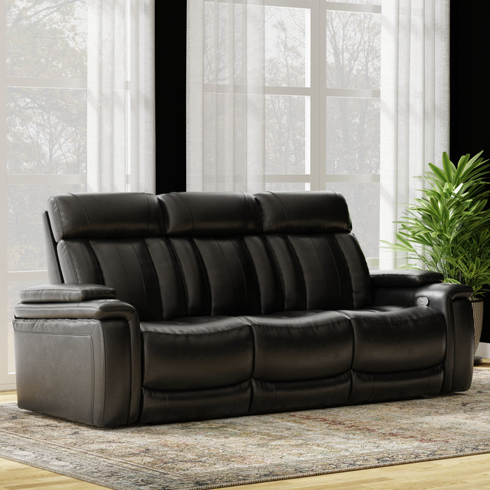 Parker Living Royce - Midnight Power Reclining Sofa with Drop Down Console