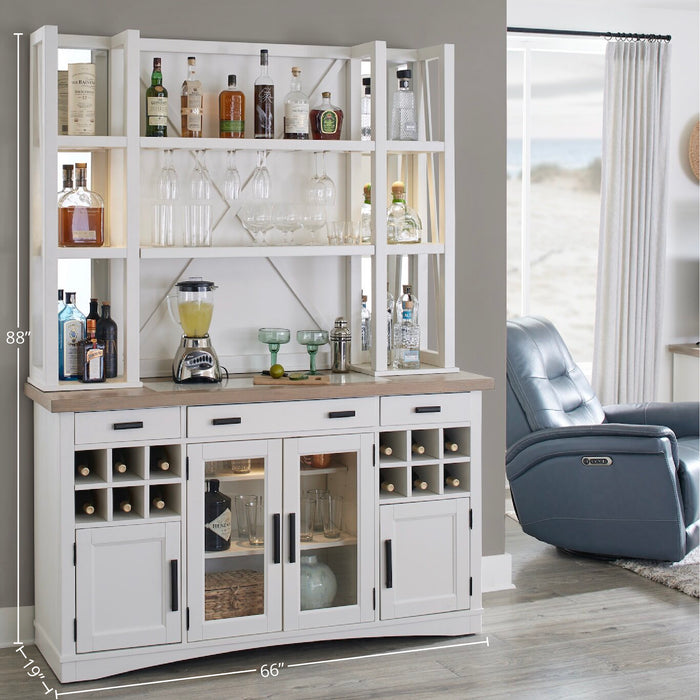 Parker House Americana Modern Dining 64 In. Bar Open Hutch