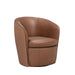 Parker Living Barolo - Vintage Whiskey 100% Italian Leather Swivel Club Chair