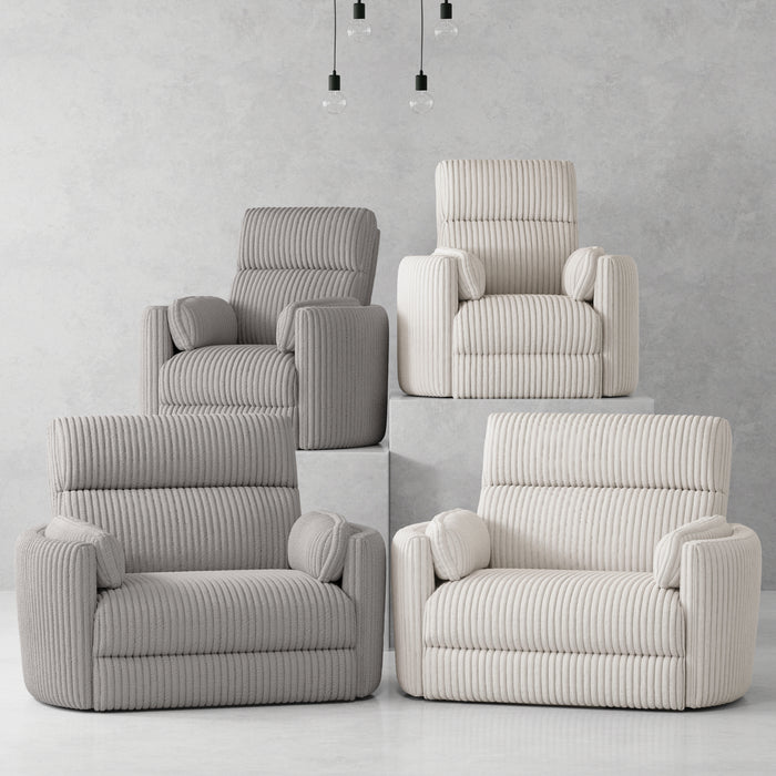 Parker Living Radius Xl - Mega Ivory Extra Wide Power Glider Recliner