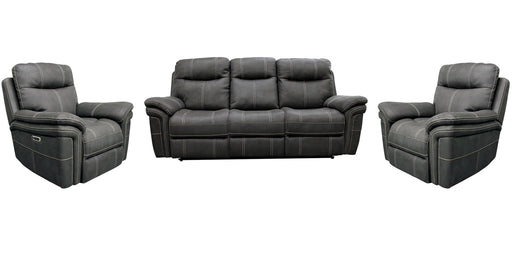 Parker Living Mason - Charcoal Power Reclining Sofa and Two Recliners