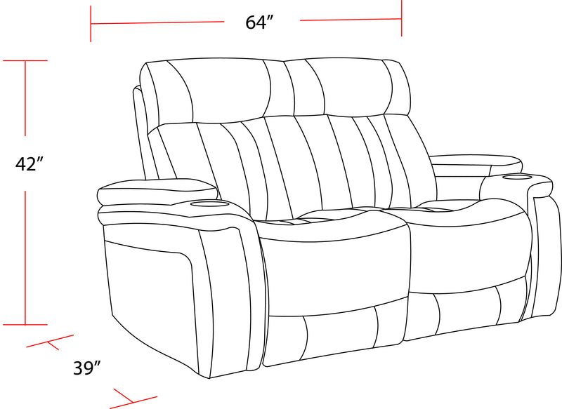 Parker Living Royce - Fantom Ivory Power Reclining Loveseat