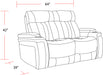 Parker Living Royce - Fantom Ivory Power Reclining Loveseat