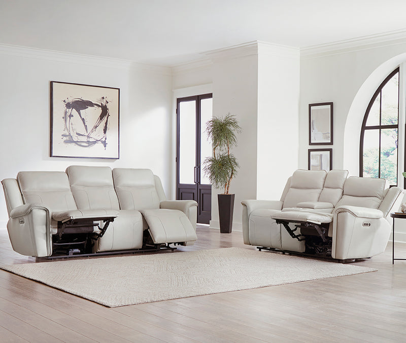 Parker Living Atlantis - Whisper Ivory Power Reclining Zero Gravity Sofa and Loveseat