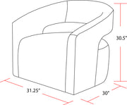 Parker Living Orbit - Dame Dove Open Back Accent Chair