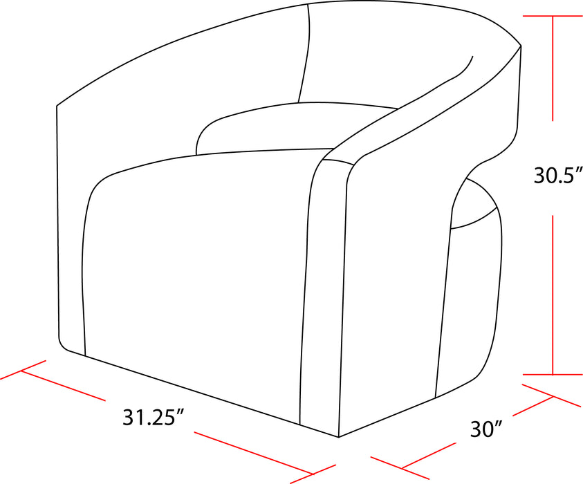 Parker Living Orbit - Dame Dove Open Back Accent Chair