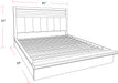 Parker House Pure Modern Bedroom King Platform Bed
