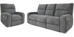 Parker Living Polaris - Bizmark Grey Power Reclining Sofa and Recliner