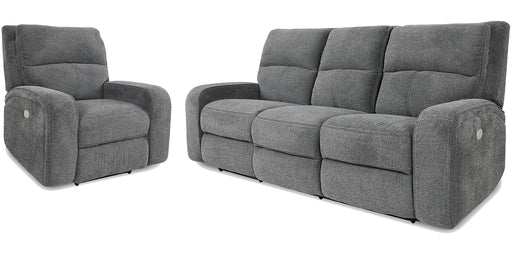 Parker Living Polaris - Bizmark Grey Power Reclining Sofa and Recliner