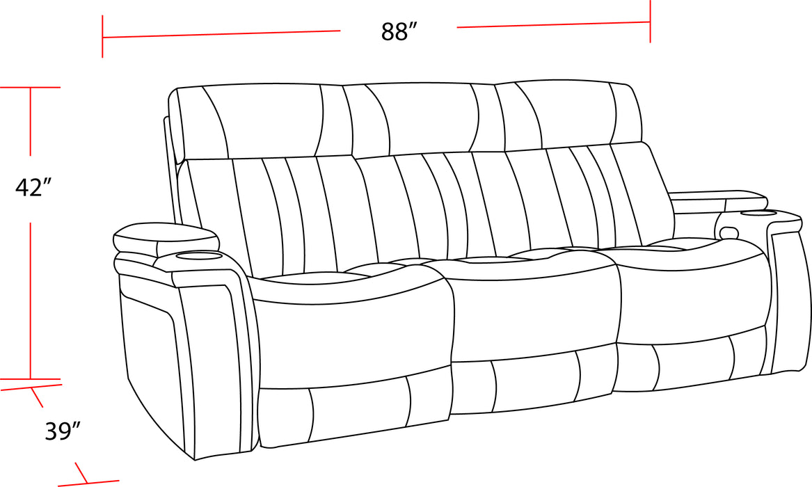 Parker Living Royce - Midnight Power Reclining Sofa and Recliner