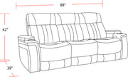 Parker Living Royce - Midnight Power Reclining Sofa and Recliner