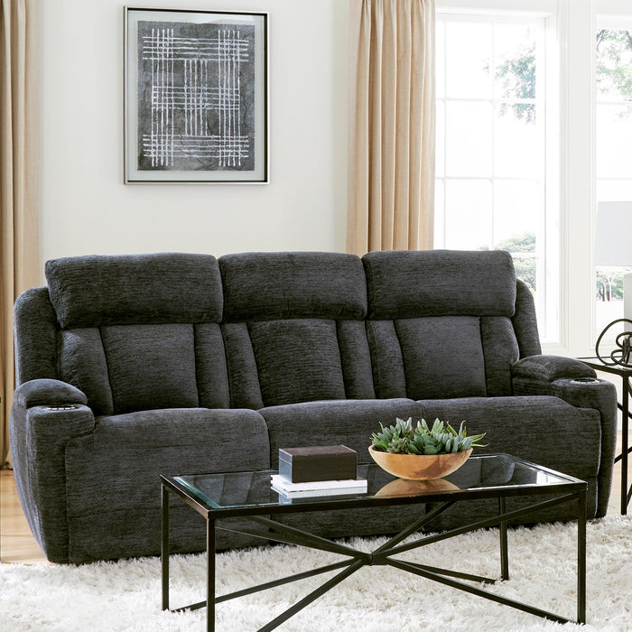 Parker Living Dalton - Lucky Charcoal Power Reclining Sofa Loveseat and Recliner