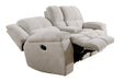 Parker Living Buster - Opal Taupe Manual Reclining Console Loveseat