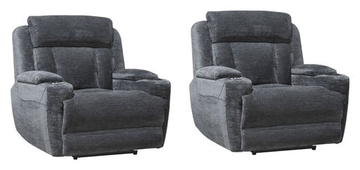 Parker Living Dalton - Lucky Charcoal Power Recliner Two Pack