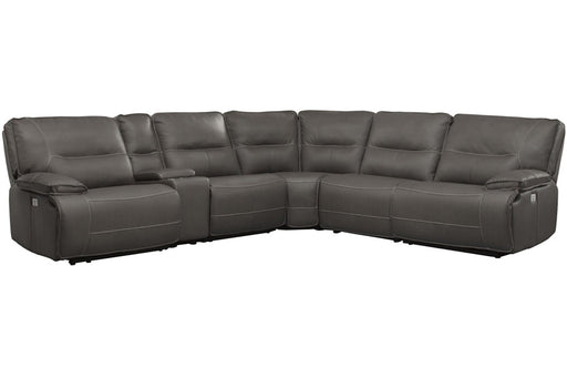 Parker Living Spartacus - Haze 6 Piece Modular Power Reclining Sectional with Power Adjustable Headrests