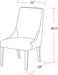 Parker House Sierra - Mirage Mist Dining Chair (2/CTN Sold in pairs)
