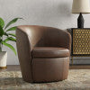 Parker Living Barolo - Vintage Brown 100% Italian Leather Swivel Club Chair