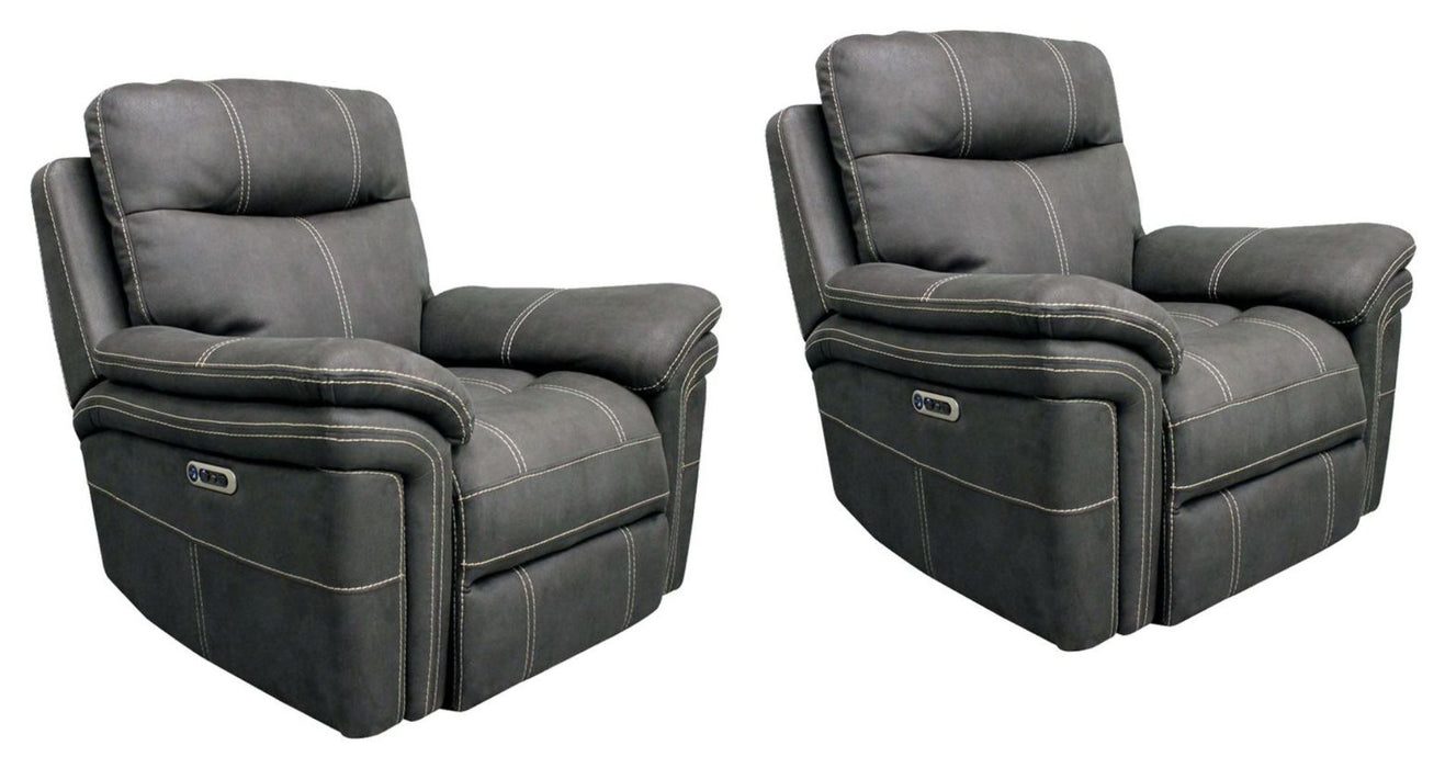 Parker Living Mason - Charcoal Power Recliner Two Pack