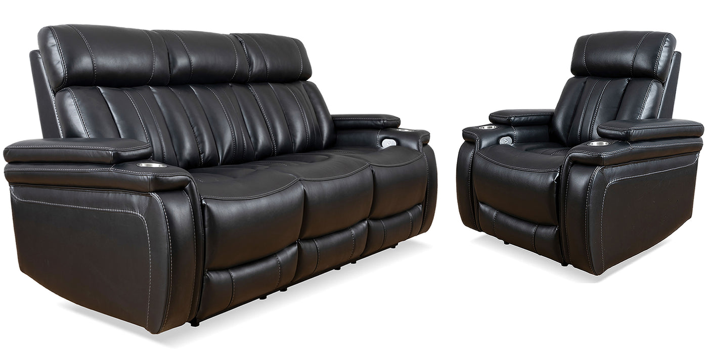 Parker Living Royce - Midnight Power Reclining Sofa and Recliner