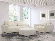 Parker Living Utopia - Mega Ivory Ottoman with Casters