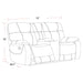 Parker Living Cooper - Shadow Grey Reclining Console Loveseat