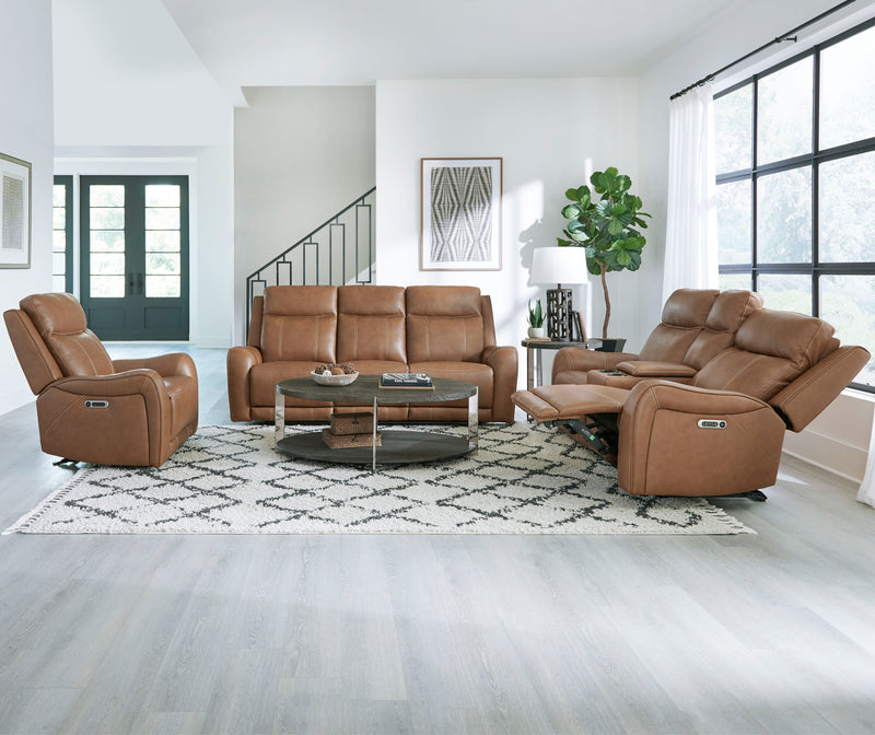 Parker Living Haywood - Butternut Power Reclining Sofa Loveseat and Recliner