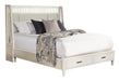 Parker House Americana Modern Bedroom Queen Shelter Bed 2 Nightstands Dresser with Mirror and Chest