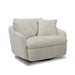 Parker Living Boomer - Utopia Sand Large Swivel Chair with 2 Toss Pillows