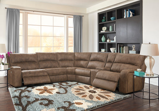 Parker Living Polaris - Kahlua 6 Piece Modular Power Reclining Sectional with Power Adjustable Headrests