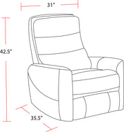 Parker Living Hercules - Black Swivel Glider Recliner