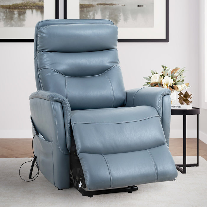 Parker Living Gemini - Softy Azure Power Lift Recliner with Articulating Headrest