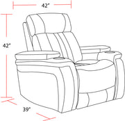 Parker Living Royce - Fantom Brown Power Recliner Two Pack
