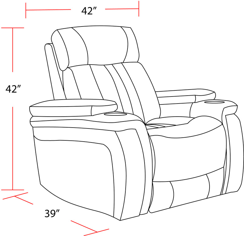 Parker Living Royce - Fantom Ivory Power Recliner Two Pack