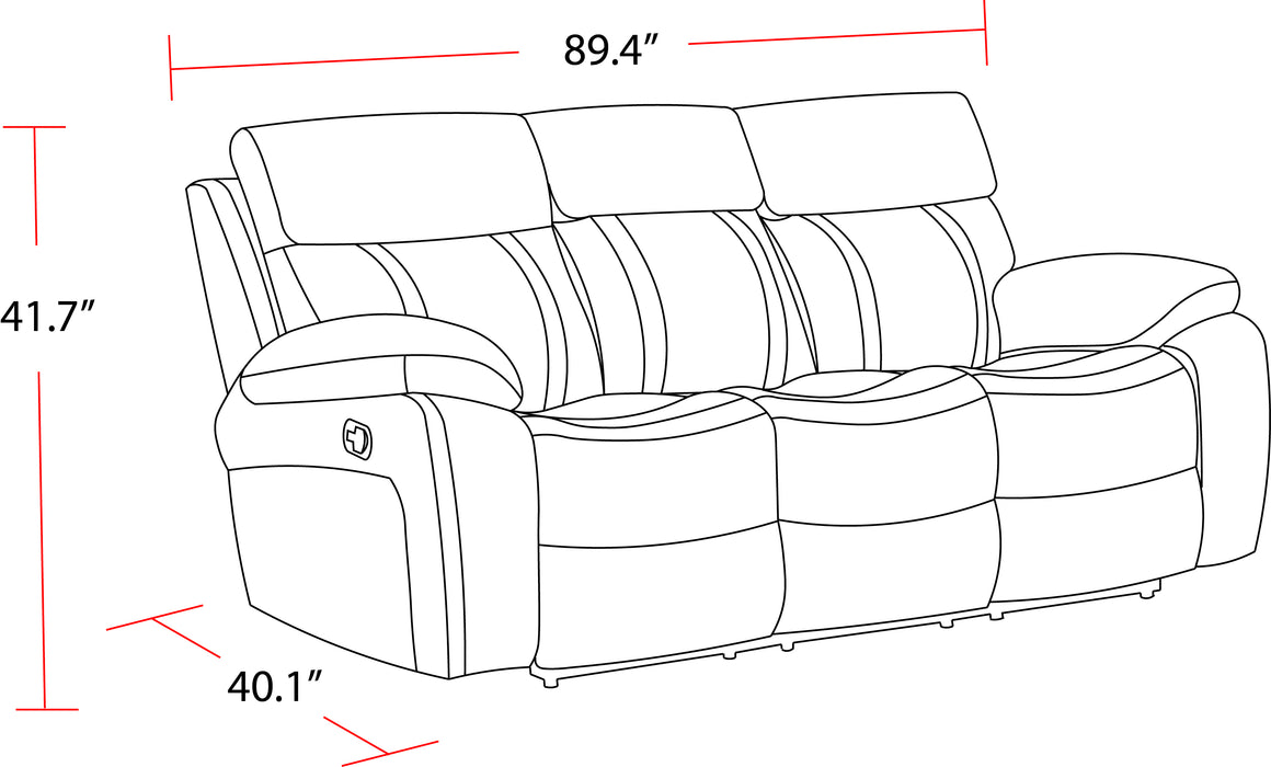 Parker Living Theon - Stokes Toffee Manual Reclining Sofa and Recliner