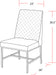 Parker House Diamond - Elise Linen Dining Chair (2/CTN Sold in pairs)