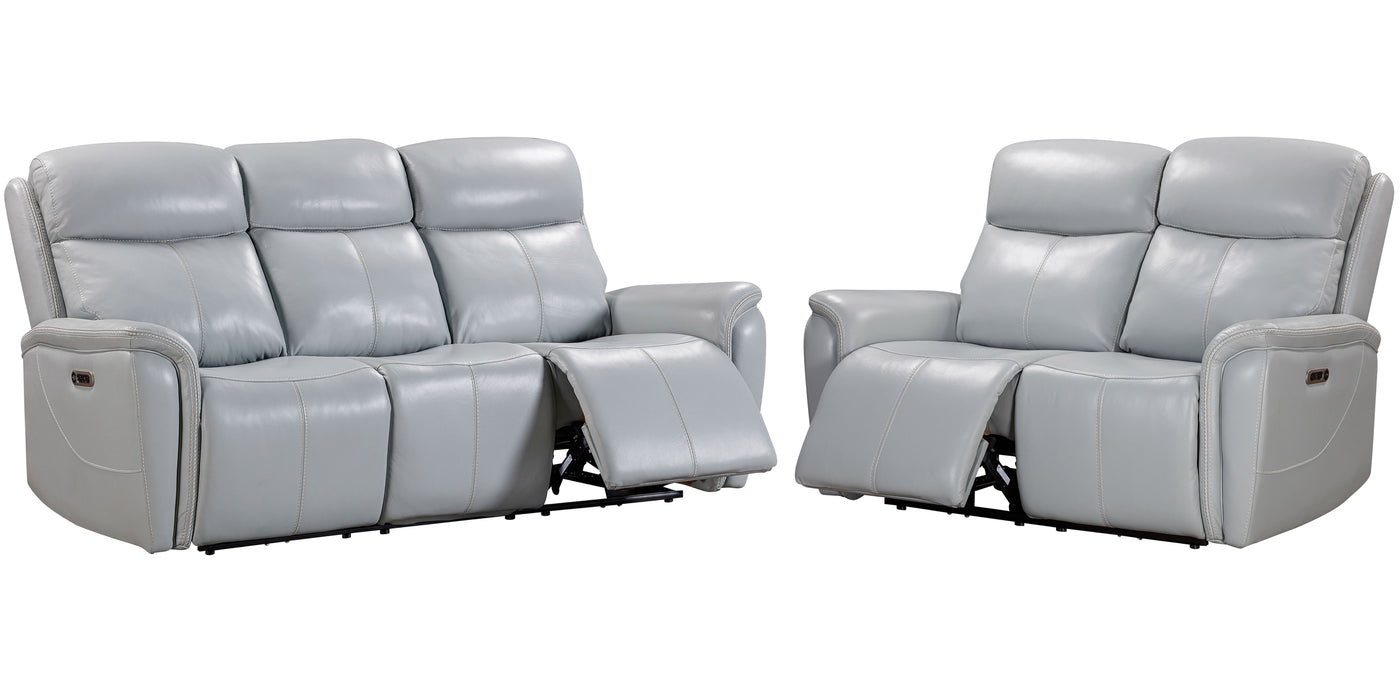 Parker Living Cascade - Seamist Grey Power Reclining Sofa and Loveseat